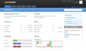 6 templates administration site internet - Template back office